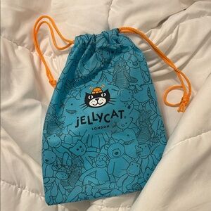 Jellycat Teal and Orange Cat Toy Bag